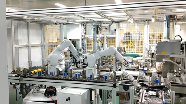 葉片式機(jī)油泵機(jī)器人自動(dòng)裝配線(xiàn)